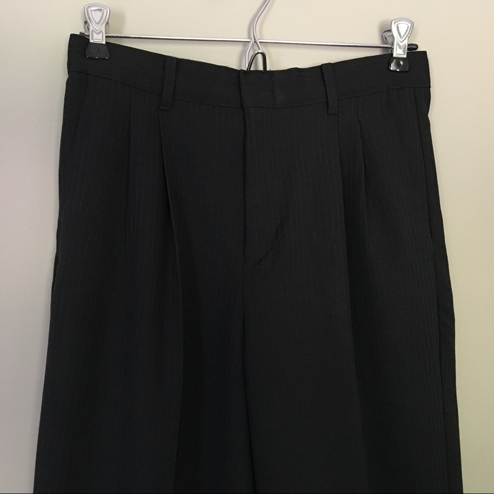Black Dress Pants with Think White Stripes Sz 16